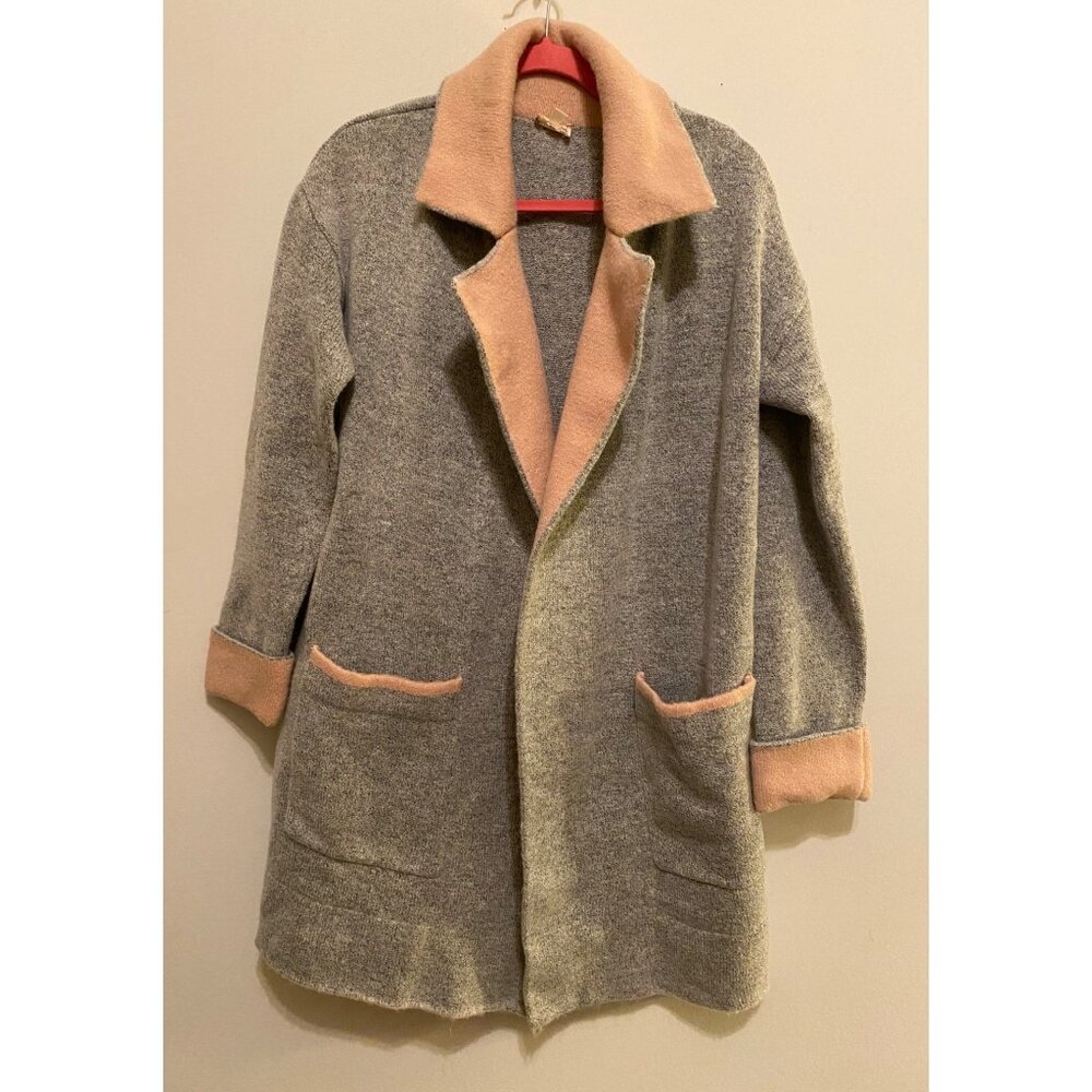 Poem & thread Open Cardigan Sweater Jacket Midi 33.5" Medium